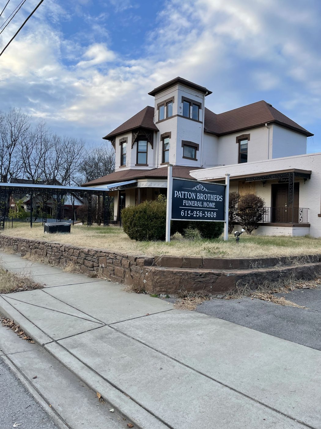 Patton Brothers Funeral Home — the historic Victorian building at 1306 South Street, Nashville